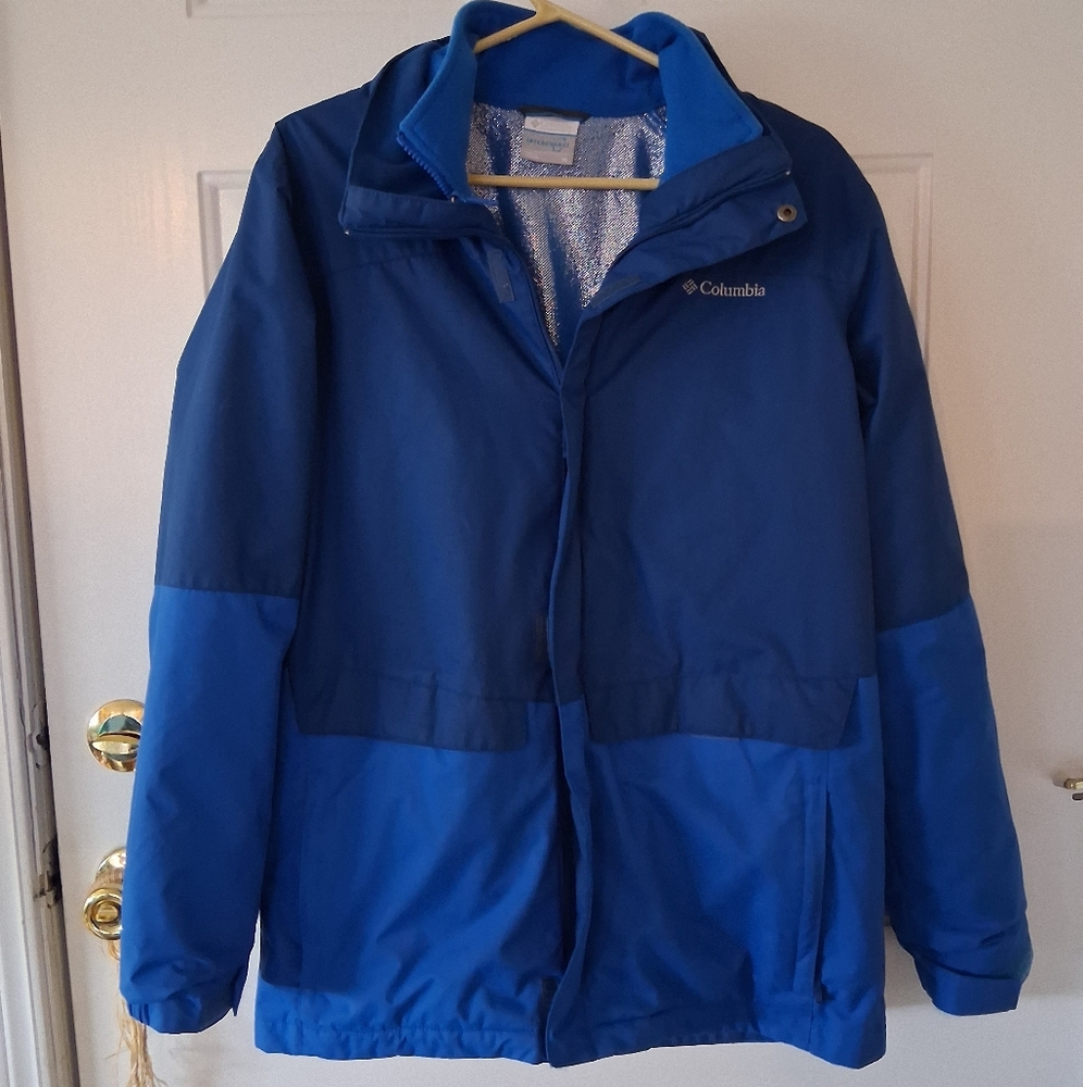 Youth Columbia Two-Tone Blue Outdoor Jacket
